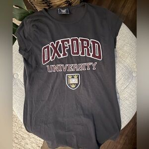 Oxford Black Short Sleeve Tee